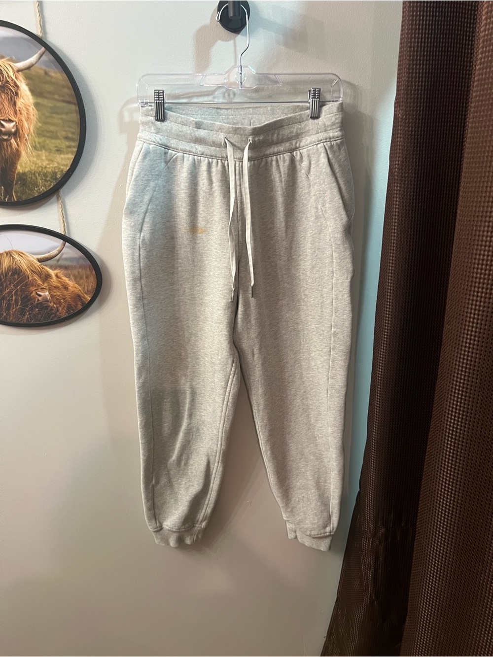 lululemon athletica Light Gray Drawstring Jogger Sweatpants